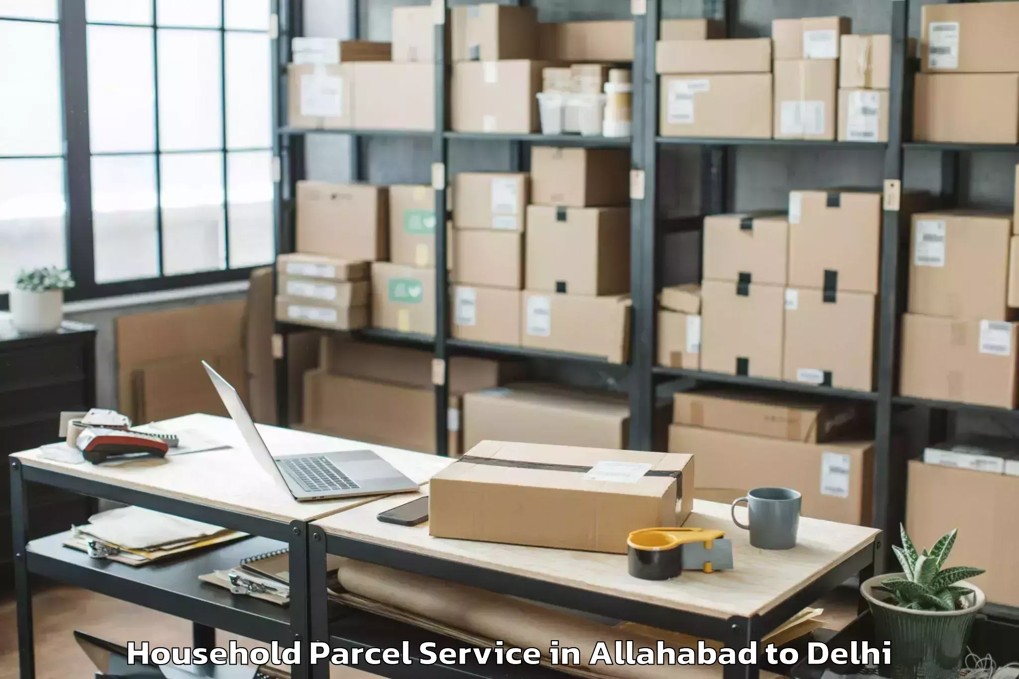 Quality Allahabad to University Of Delhi New Delhi Household Parcel